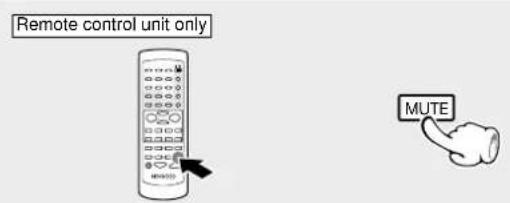 Remote control unit only MUTE