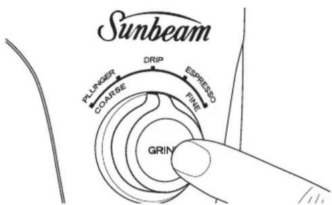 Sunbeam PLUNGER COARSE DRIP ESPRESSO FINE GRIN