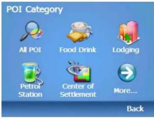 POI Category All POI Food Drink Lodging Petrol Station Center of Settlement More... Back