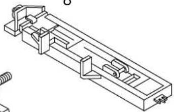 Technical line drawing of a mechanical assembly with no visible text or symbols