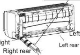 Right Right rear Left Left rear