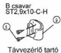 B csavar ST2,9x10-C-H Távvezérlő tartó