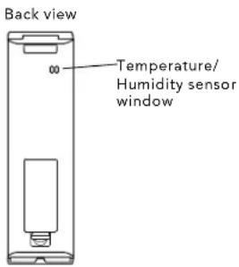 Back view 00 Temperature/ Humidity sensor window