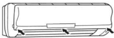 MITSUBISHI MSD-CF09VB-H1 - METHOD OF DISASSEMBLY AND INSTALLATION OF THE FRONT PANEL - 3