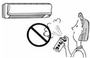 MITSUBISHI MSD-CF09VB-H1 - 禁止用殺蟲劑、消毒劑、可燃性噴霧材料噴吹。 - 1