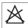 BLANCO BFWM7 - Descriptions of the international textile care label (ITCL) symbols - 3