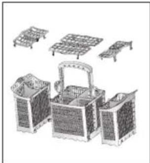 BLANCO DWF6XP - Variable cutlery basket (depends on the model) - 2