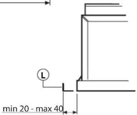 L min 20 - max 40