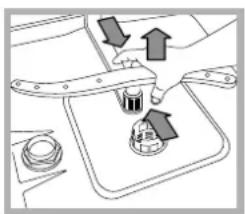 INDESIT DFP 2727 - Limpiar los rociadores - 2