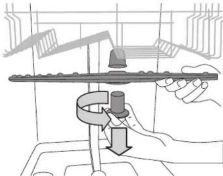 WHIRLPOOL WFO 3P33 DL UK - CLEANING THE SPRAY ARMS - 1