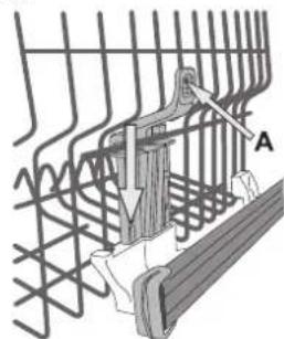 WHIRLPOOL WFO 3P33 DL UK - ADJUSTING THE HEIGHT OF THE UPPER RACK - 1
