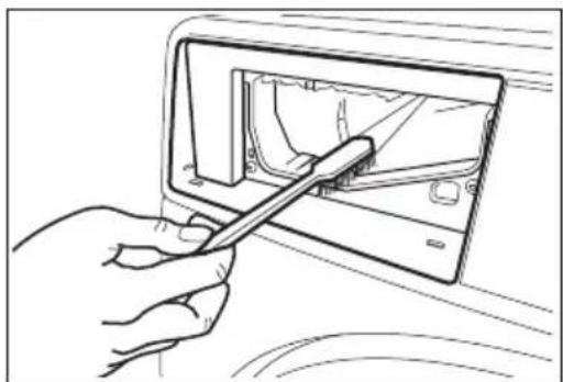 ELECTROLUX EWF12732 - การทำความสะอาดช่องใส่ลาด จ่ายสารซักฟอก - 1