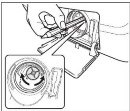 ELECTROLUX EWF12732 - To clean the drain pump: - 8