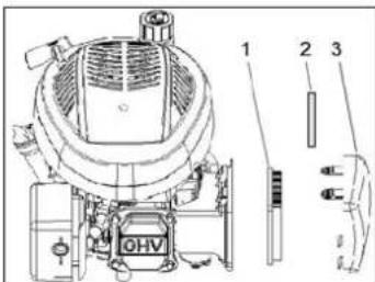 Technical diagram of a steam turbine with labeled components and parts
