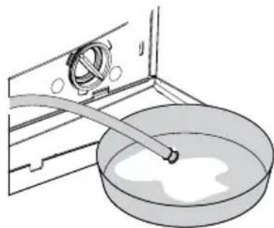 BLOMBERG WMT 8320 S - Draining remaining water and cleaning the pump filter - 3