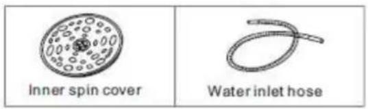 Inner spin cover Water inlet hose