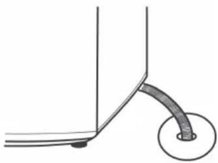 Defy DTL 151 - Position the drain hose. - 1