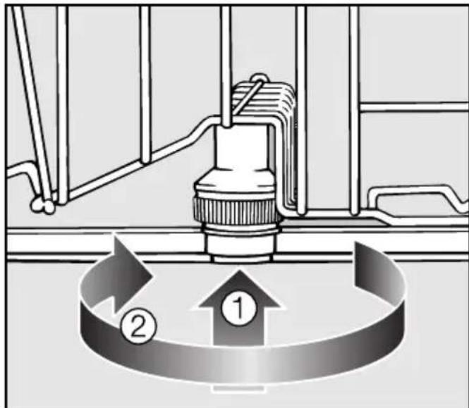MIELE G 6305 SCU - Cleaning the spray arms - 1