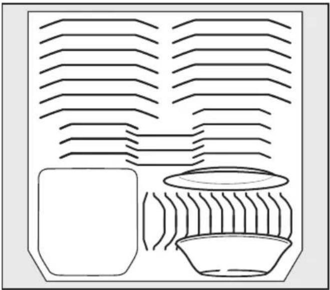 MIELE G 6305 SCU - Loading for 13 standard place settings with cutlery basket - 2