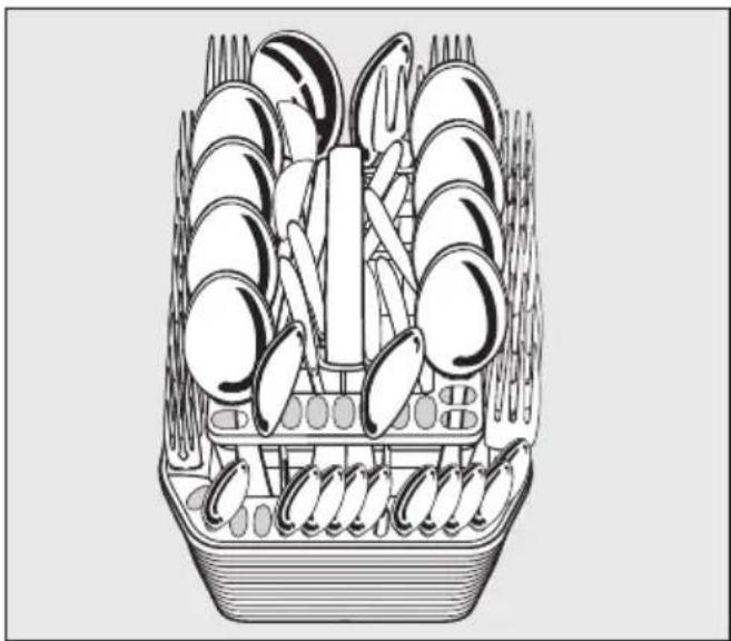 MIELE G 6305 SCU - Loading for 16 standard place settings with cutlery tray - 6
