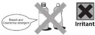 Bleach and Countertop detergent Irritant