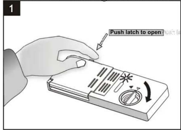 Push latch to open Push latch
