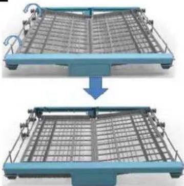 Orima OR 12-225 BG - Cutlery basket could be have 5 positions: - 2