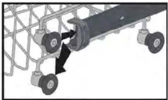 NORDMENDE DW46WH - Top basket height adjustment - 2