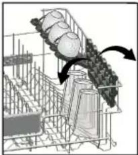 Defy DDW 179 - Upper basket height adjustable rack (depends on the model) - 1
