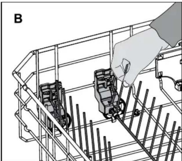 Defy DDW 175 - Collapsible lower basket wires (6 pieces) (depends on the model) - 2