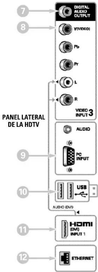 SANYO DP47460 - Entrada para PC y estéreo audio (mini) - 1