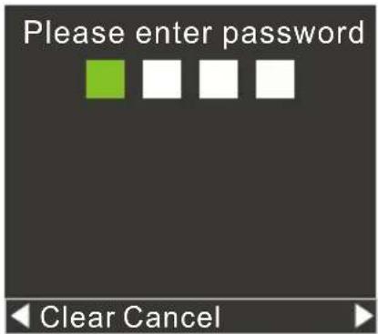 Please enter password Clear Cancel