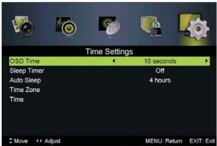 LTC LED-1605 - Tidsinställningar (Time settings) - 1