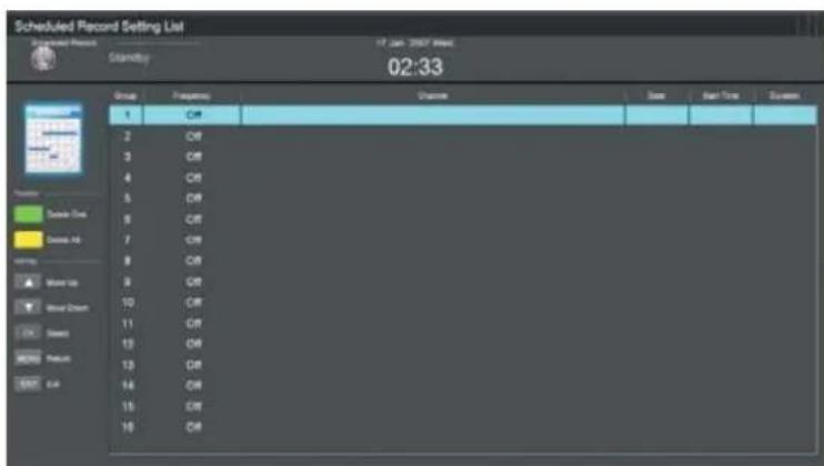 LTC LED-1605 - PVR-inställningar (Personlig videoinspelningsfilsystem) - 4