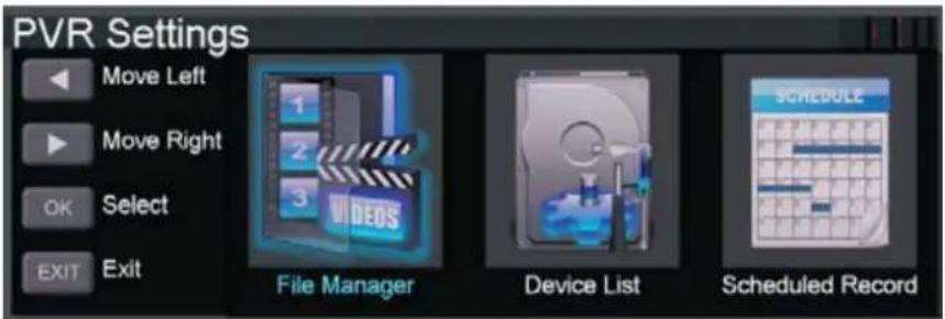 LTC LED-1605 - PVR-inställningar (Personlig videoinspelningsfilsystem) - 1