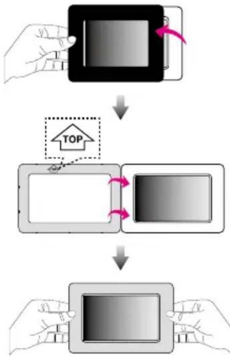Logik PF-A720CE - Changing the Frame - 1