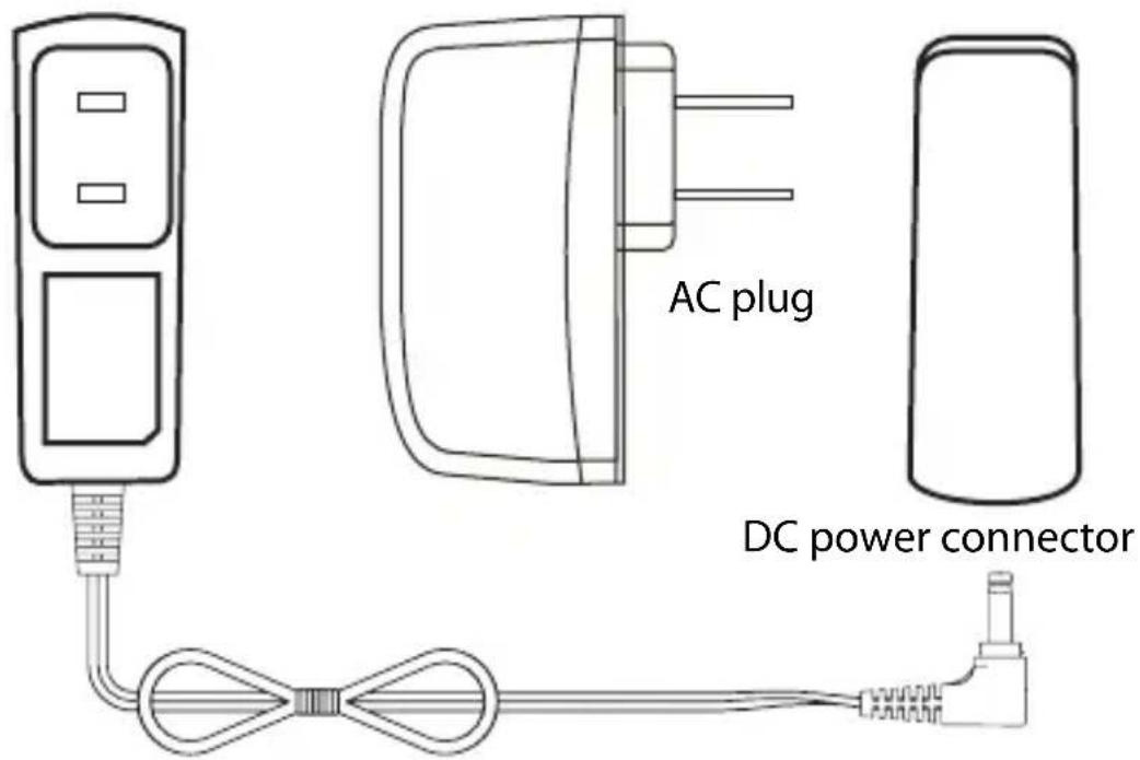 AC plug DC power connector