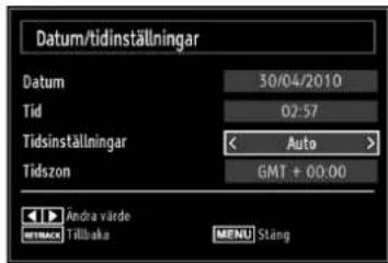 Andersson LED2640DC DVD PVR - Konfi gurera inställningar av datum/tid - 1
