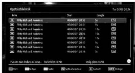 Andersson LED2640DC DVD PVR - Opptaksbibliotek - 1