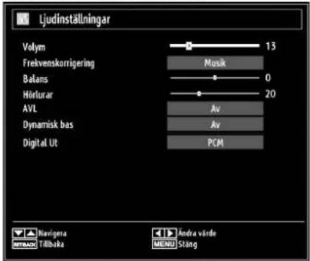 Andersson LED2640DC DVD PVR - Konfi guration av ljudinställningar - 1