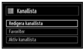 Andersson LED2640DC DVD PVR - Hantera stationer: Kanallista - 1