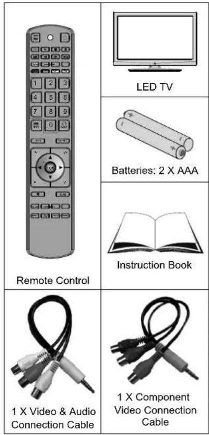 Andersson LED2640DC DVD PVR - Package Contents - 1