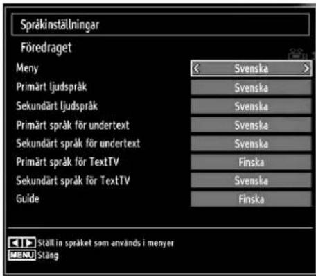 Andersson LED2640DC DVD PVR - Språkinställningar - 1