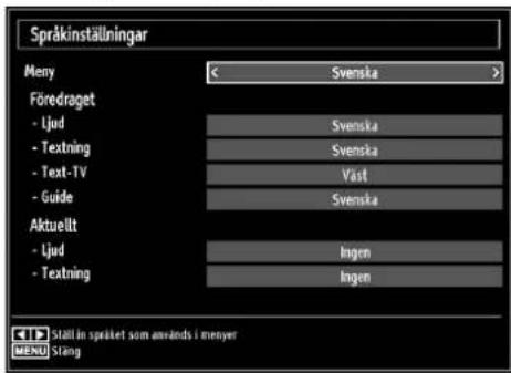 Andersson LED2640DC DVD PVR - Konfi gurera språkpreferenser - 1