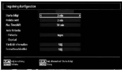 Andersson LED2640DC DVD PVR - Konfi guration av inspelning - 1