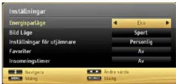 Andersson L32510FHD PVR DVD - Snabbmeny - 1