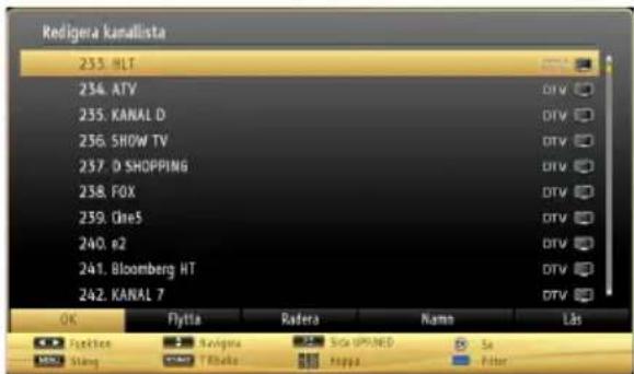 Andersson L42510FHD PVR - Använda kanallistan - 1
