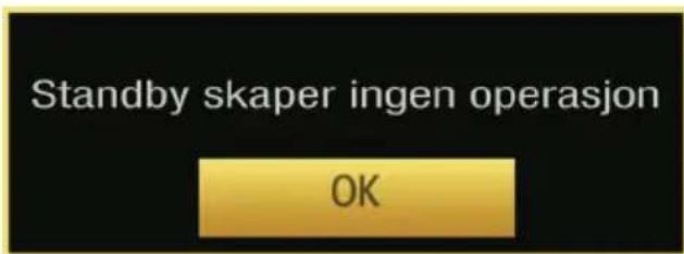 Standby skaper ingen operasjon OK