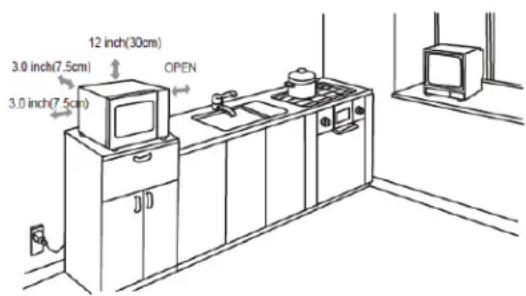 3.0 inch (7.5 cm) 3.0 inch (7.5 cm) 12 inch (30 cm) OPEN