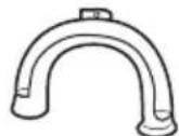 ELECTROLUX EWW12932 - - Plastic hose guide - 1